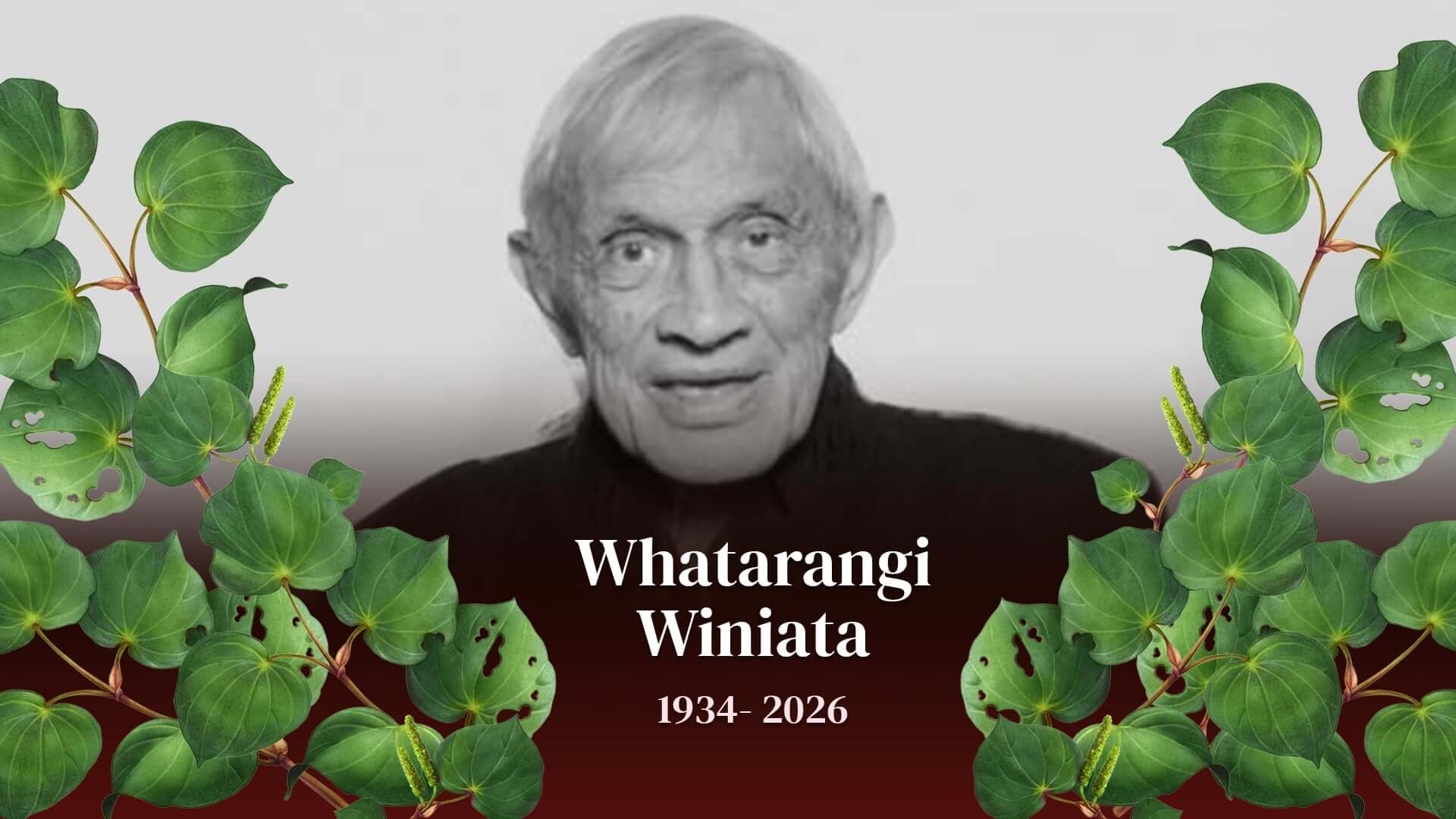 Maimai Aroha: Ahorangi Whatarangi Winiata kua riro nei